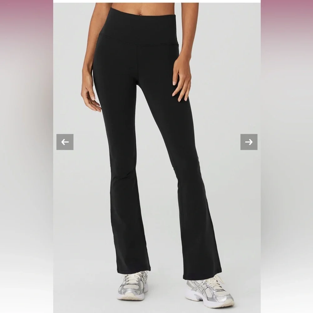 ALO Yoga Airbrush High-Waist 7/8 Bootcut Legging Black Size XS NWT